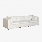 Sofá Modular Estefan Style De 3 Peças Branco - Sklum