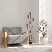 Candeeiro de Pé Bonibon – Preto e Bege – 44 x 44 x 160 cm