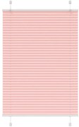 Rosa Plissada Cega 95x150 cm Largura Tecido 94,4 cm Poliéster
