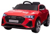 HOMCOM Carro Elétrico Audi E-Tron 12V para Crianças de 3-8 anos com Controle Remoto 3-5km/h 108x60x47cm Vermelho | Aosom Portugal