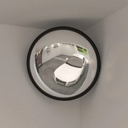 vidaXL Espelho convexo para trânsito interno preto Ø40 cm acrílico