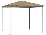 Gazebo 3x3x2,6 m 160 g/m² cinzento-acastanhado