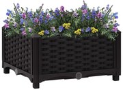 vidaXL Canteiro elevado 40x40x23 cm polipropileno