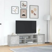 vidaXL Móvel de TV 188,5x41x50 cm derivados madeira cinzento cimento