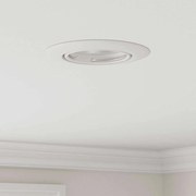 vidaXL Luminárias embutidas 6 pcs Redondas GU10 Brancas Ø90 mm Aço