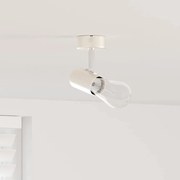 vidaXL Foco de teto Níquel escovado 6.5 x 6 x 11.5 cm Aço