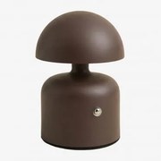 Lâmpada De Mesa Led Sem Fios Para Exterior Em Ferro Nantali Castanho Chocolate - Sklum