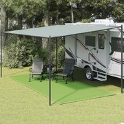 vidaXL Tapete de campismo para tenda 250x500 cm PEAD verde-claro