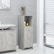 vidaXL Armário casa de banho derivados de madeira cinzento cimento