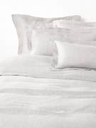 Capa de edredão em linho com costura elevada Linna