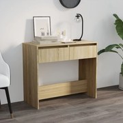 vidaXL Mesa consola 89x41x76,5 cm derivados de madeira carvalho sonoma