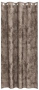 Cortinas de Veludo 2 pcs com Ilhós Cappuccino 245x140 cm