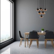Chandelier Yildo – Preto – 63 x 63 cm