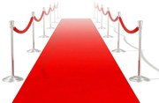 VidaXL Tapete vermelho 1 x 5 m, pesado 400 g/m2