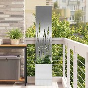 vidaXL Tela de Privacidade para Jardim Fretwork Prata 32 x 140 cm