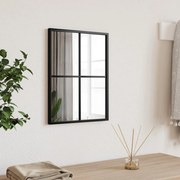 vidaXL Espelho de parede retangular 30x40 cm ferro preto
