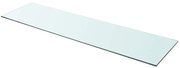 vidaXL Prateleira de vidro 110x30 cm transparente