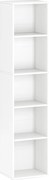 HOMCOM Estante 5 Níveis com Prateleiras Ajustáveis Branco 30x24x133,5 cm | Aosom Portugal