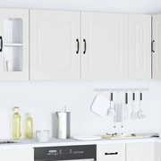 vidaXL Armários de parede de cozinha 2pcs Kalmar deriv. madeira branco