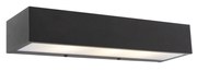 Candeeiro de parede design oblongo preto 35 cm - Houx Design