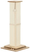 PawHut Poste Arranhador para Gatos 87 cm Arranhador para Gatos com Bola Suspensa Trilho com Bola e Poste de Sisal Bege e Madeira