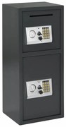 vidaXL Cofre Electrónico Digital Cinza Escuro 35x31x80 cm Aço