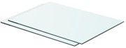 vidaXL Prateleiras 2 pcs 50x30 cm vidro transparente