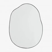 Espelho De Parede Irregular 60x80 Cm Rudiger Preto - Sklum