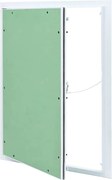 vidaXL Painel de Acesso Verde e Prata 55 x 65 cm Alumínio e Gesso