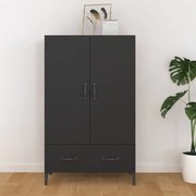 vidaXL Armário alto 70x31x115 cm derivados de madeira preto
