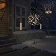 vidaXL Árvore de Natal 200 LED flor cerejeira luz branco quente 180 cm