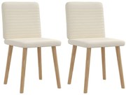 vidaXL Cadeiras de jantar 2 pcs linho