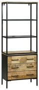 Highboard vidaXL 70x35x180 cm Madeira Sólida Mango Rústica