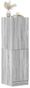 vidaXL Armário cozinha 38x41,5x131,5cm derivados madeira sonoma cinza