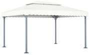 vidaXL Gazebo 400x300 cm alumínio creme