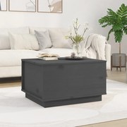 vidaXL Mesa de centro 60x50x35 cm pinho maciço cinza
