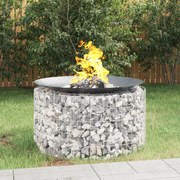 vidaXL Braseira gabião Ø 100 cm ferro galvanizado