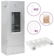 vidaXL Defumador p/ churrasqueira c/ gerador fumo frio aço galvanizado