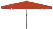 vidaXL Guarda-Sol com Luzes LED ø395x245 cm Terracota