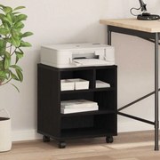 vidaXL Suporte para Impressora Carvalho Preto 41 x 32 x 48 cm