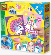 O meu primeiro conjunto de pintura a dedo - criaturas fantásticas SES Creative para crianças multicolor