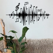 Acessório Decorativo de Parede Lal – Preto – 69 x 37 cm