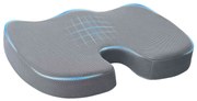 vidaXL Almofada assento Cinzento 47 x 37 x 8 cm Com rede