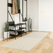 Tapete shaggy de pelo alto PAMPLONA 80x250 cm creme