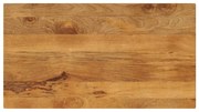 Tampo de mesa retangular 100x50x3,8 cm mangueira maciça