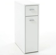 FMD Armário de gavetas com 2 gavetas 20x45x61 cm branco