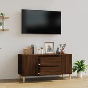 vidaXL Móvel p/ TV 102x44,5x50 cm derivados madeira carvalho castanho
