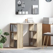Mesa de Canto Carvalho Sonoma MDF Médio