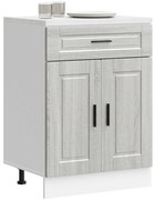 vidaXL Armário base de cozinha Porto derivados madeira cinzento sonoma