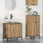 vidaXL Conjunto de Móveis para Banheiro 2 pcs Carvalho Artesanal